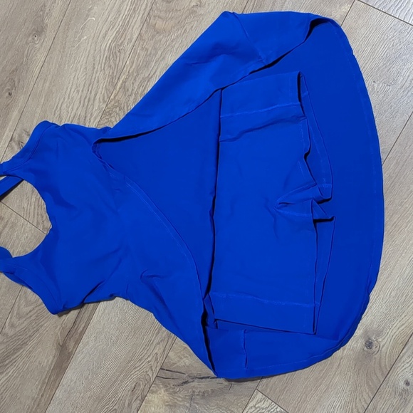 Halara Backless Twisted Flare Dance Active Dress blue size S - Picture 8 of 11